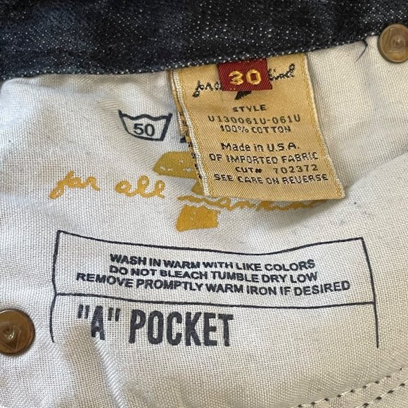 7 For All Mankind Womens 30 A Pocket Bootcut Flare Denim Jeans Low Rise USA Made - Picture 14 of 16